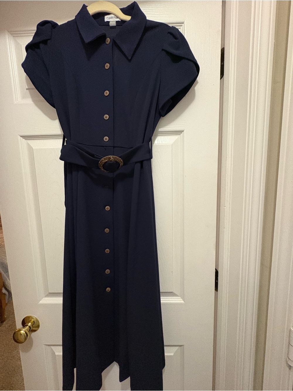 Navy Calvin Klein Shirtdress